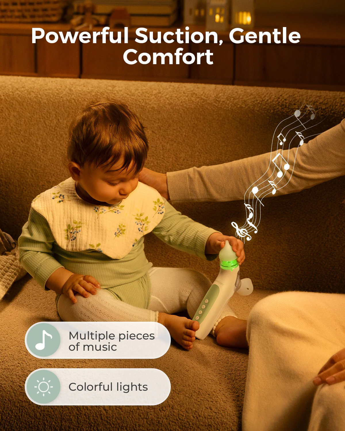 Momcozy BreezyClear™ 2 w 1 Elektryczny Aspirator do Nosa ze Sprayem i Odsysaniem - Image 5