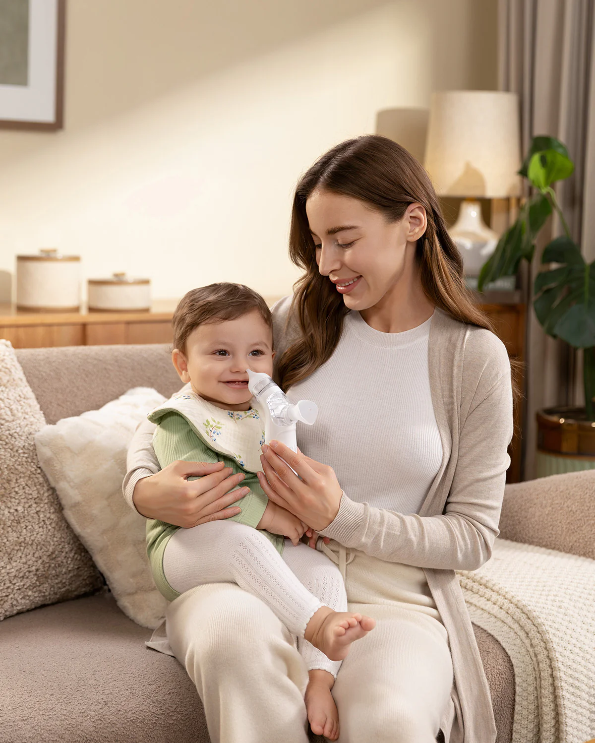 Momcozy BreezyClear™ 2 w 1 Elektryczny Aspirator do Nosa ze Sprayem i Odsysaniem - Image 8