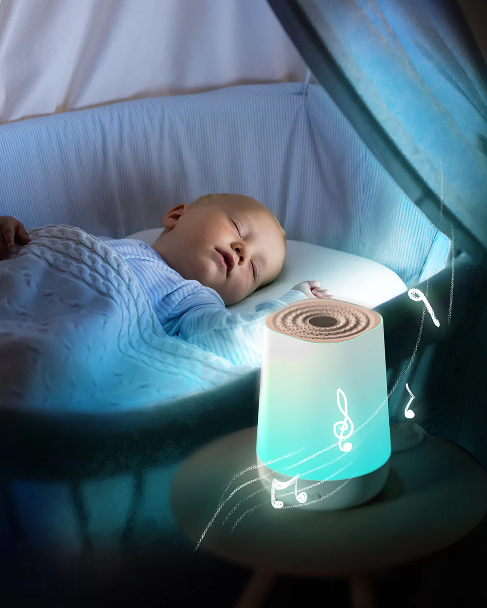 Zestaw do Pielęgnacji Dziecka: Inteligentny Generator Szumów dla Dzieci i Jedna Elektroniczna Niania - Image 6
