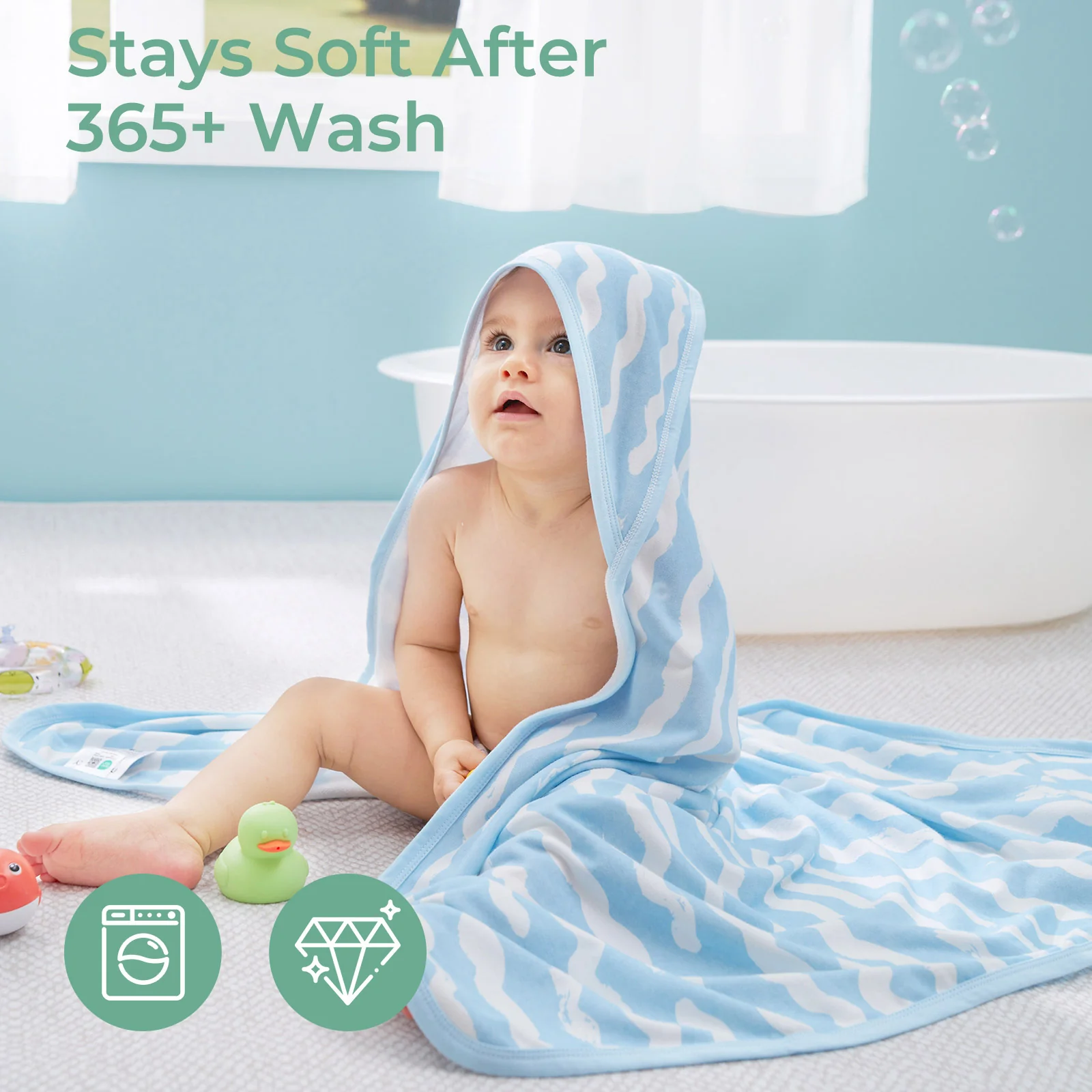 Momcozy Ręcznik z Kapturem dla Niemowląt - Image 4