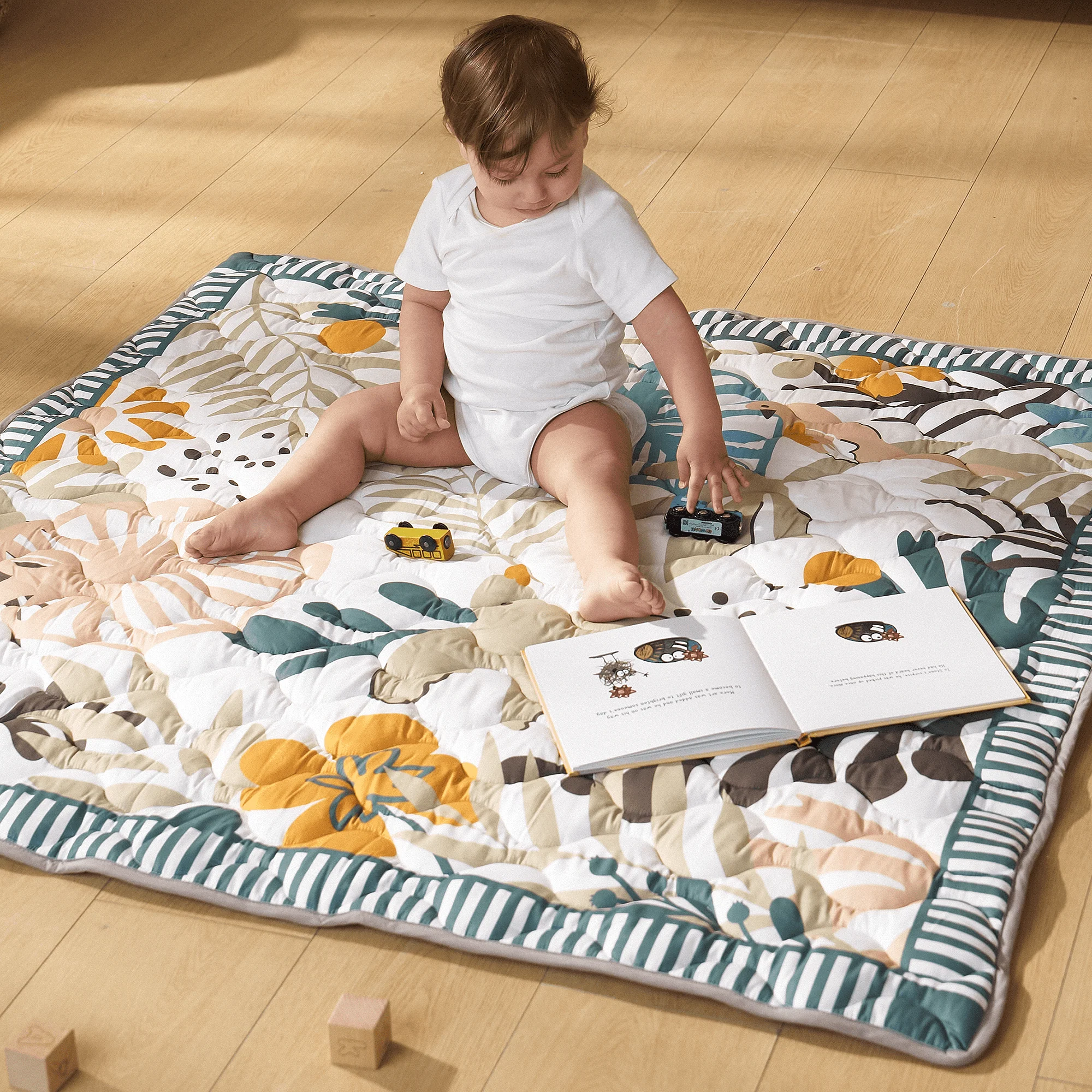 Momcozy Chłodzący Komfortowy Przenośny Mata do Zabawy dla Niemowląt - Image 30