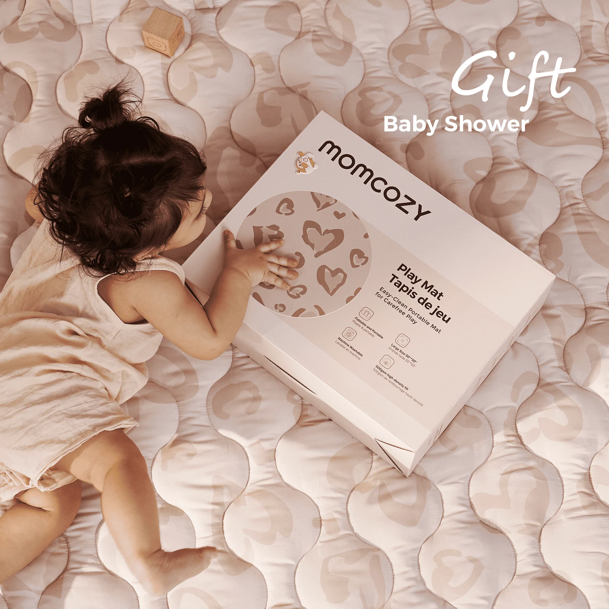 Momcozy Chłodzący Komfortowy Przenośny Mata do Zabawy dla Niemowląt - Image 17