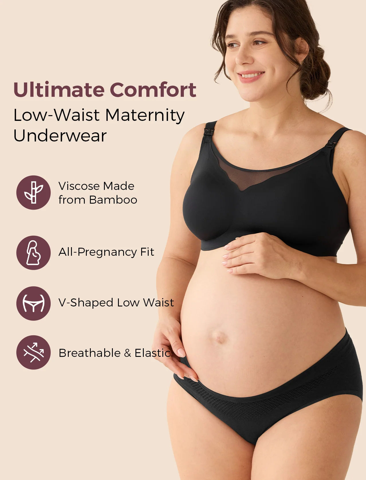Bamboo Pregnancy Postpartum Panties Underwear - Image 6