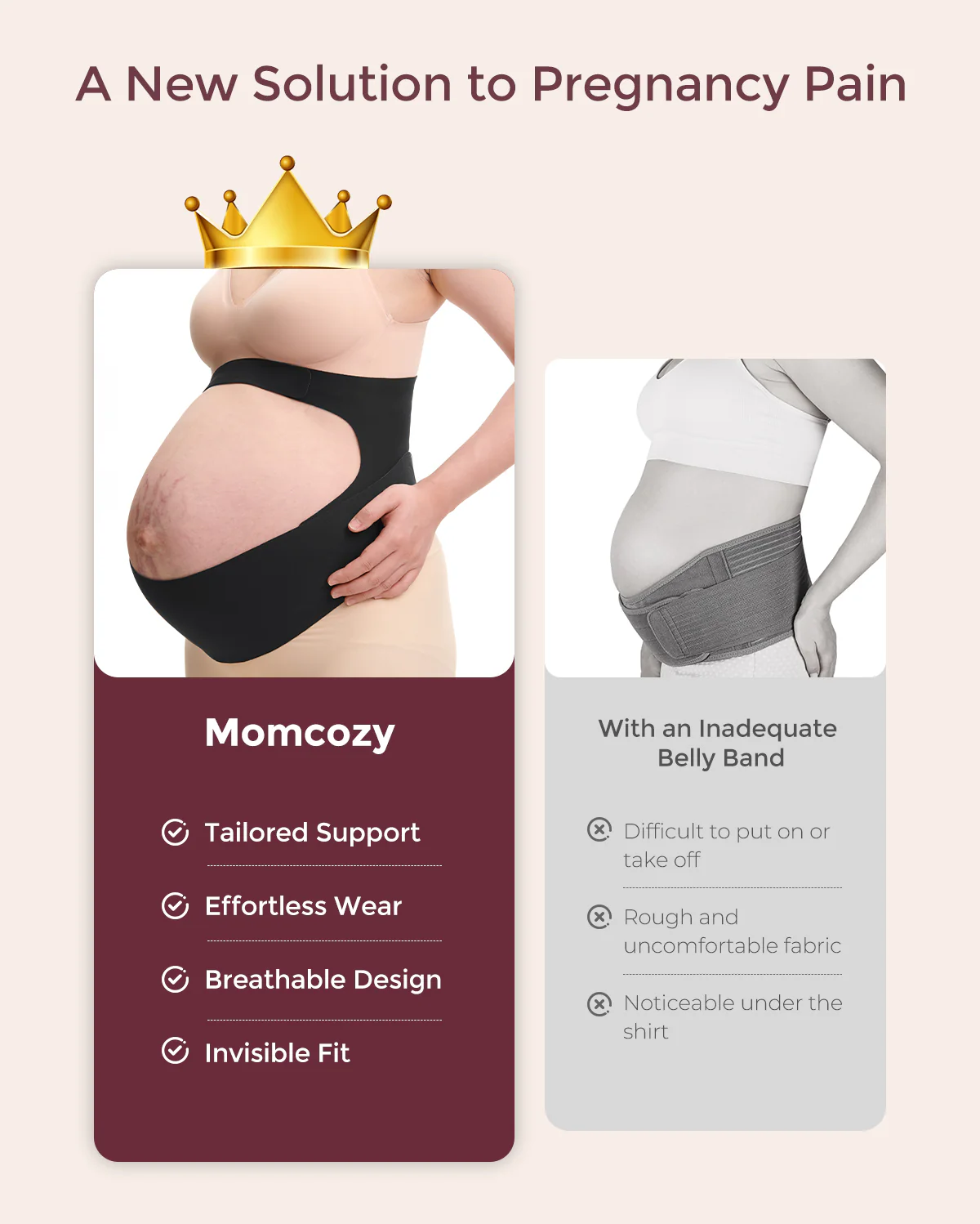 BumpEase – Momcozy Ergonest Pas Ciążowy na Brzuch - Image 19