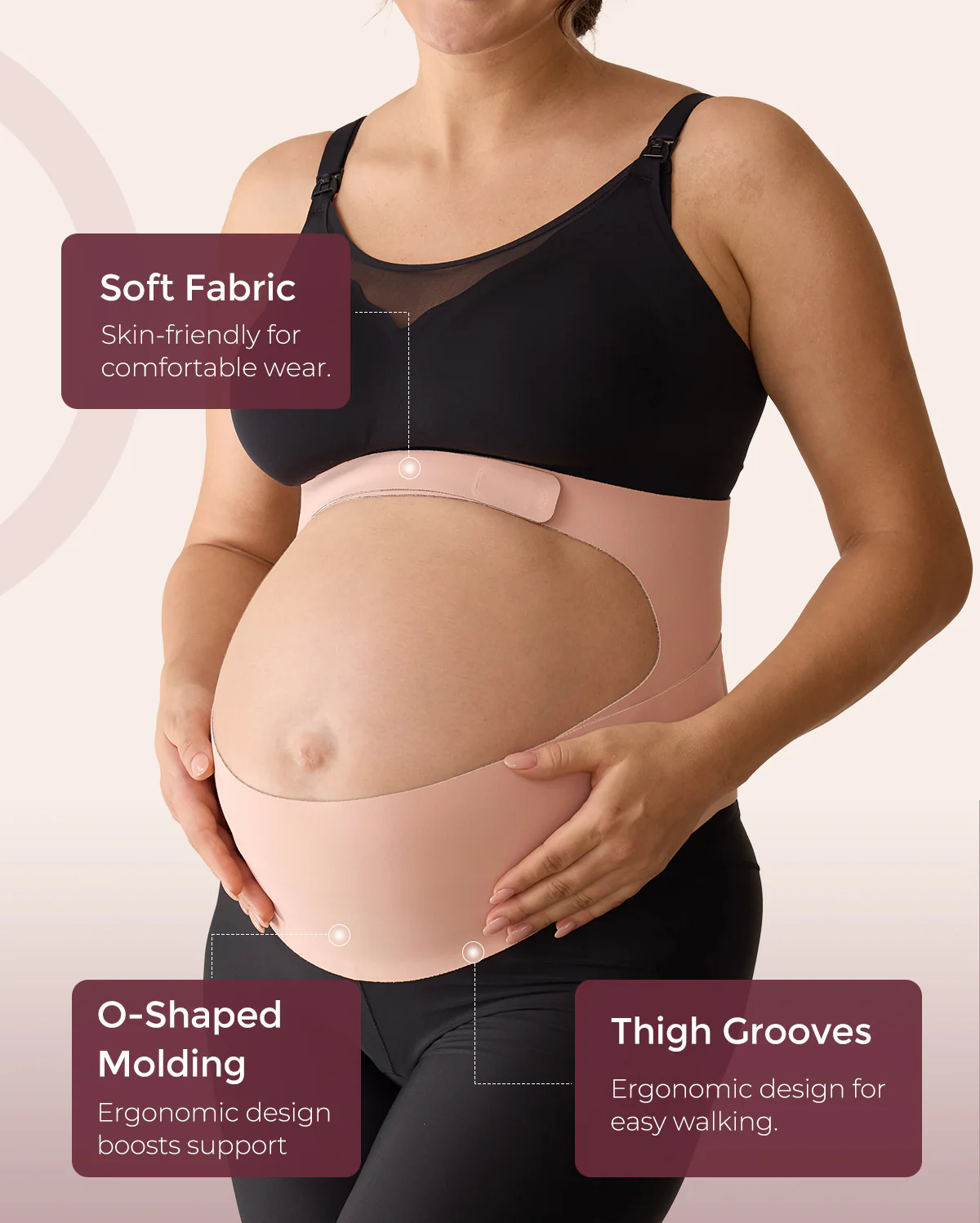 BumpEase – Momcozy Ergonest Pas Ciążowy na Brzuch - Image 23