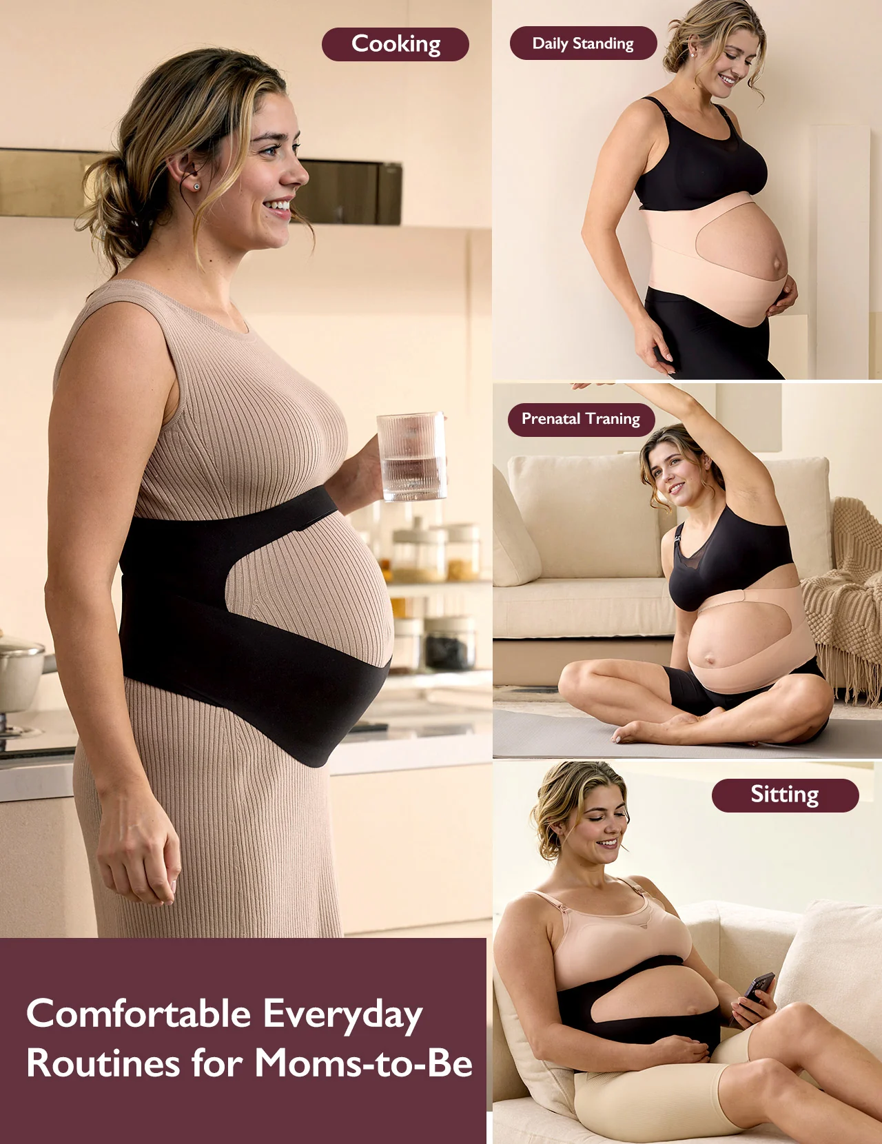 BumpEase – Momcozy Ergonest Pas Ciążowy na Brzuch - Image 27