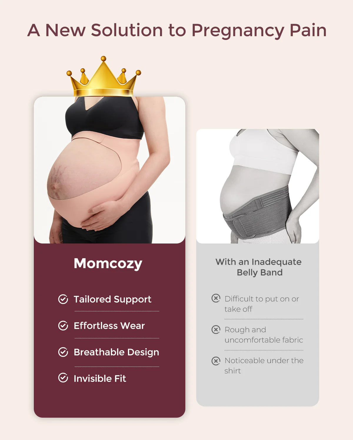 BumpEase – Momcozy Ergonest Pas Ciążowy na Brzuch - Image 33