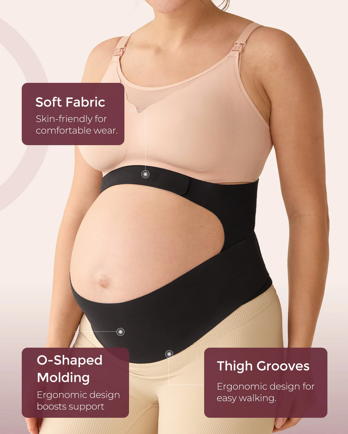 BumpEase – Momcozy Ergonest Pas Ciążowy na Brzuch - Image 14