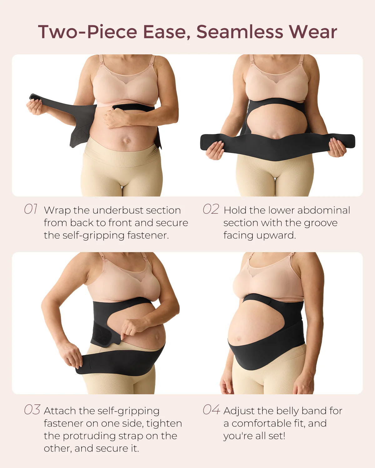 BumpEase – Momcozy Ergonest Pas Ciążowy na Brzuch - Image 18