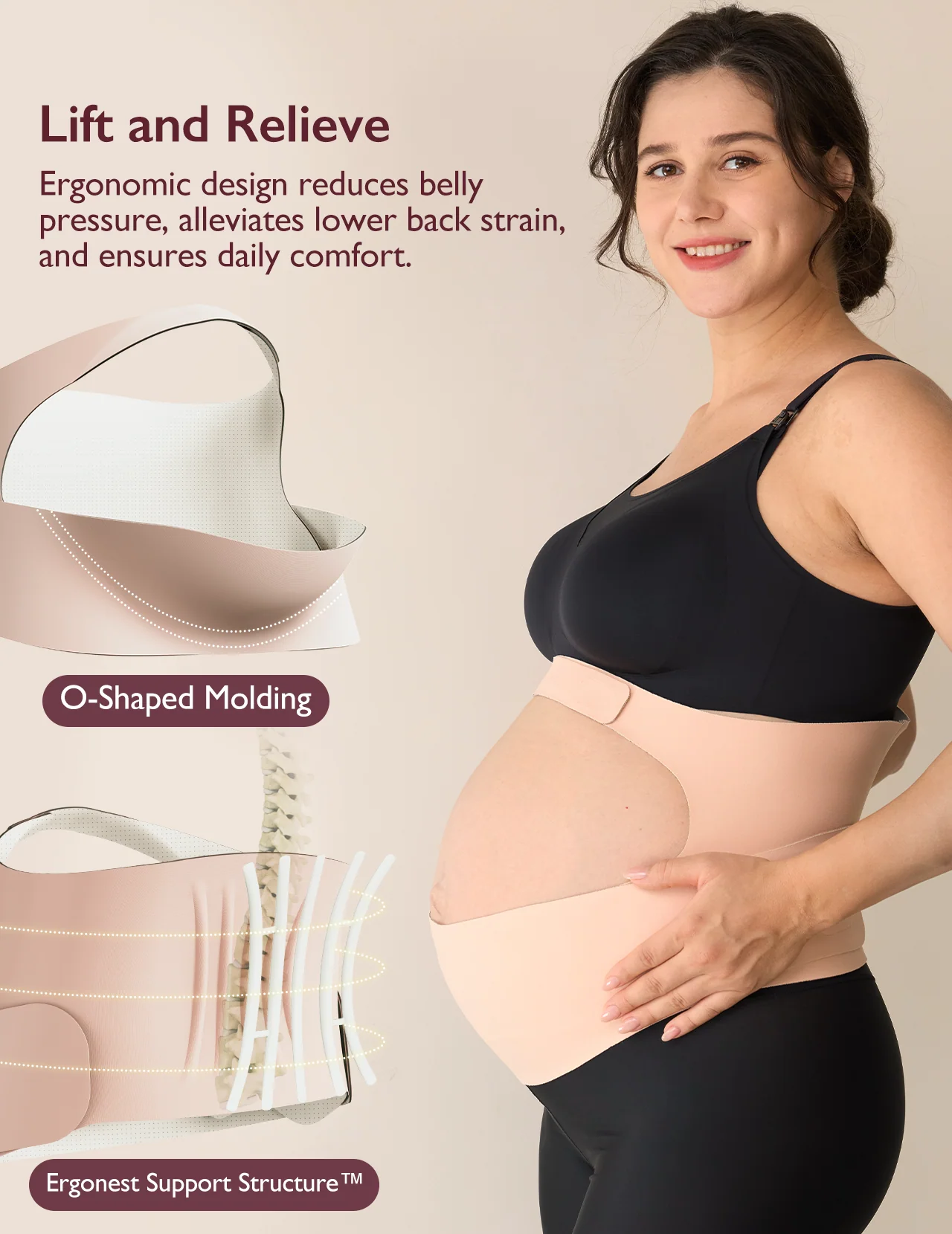 Ergonest Maternity Belly Band & BirthEase Maternity Ball Bundle - Image 4