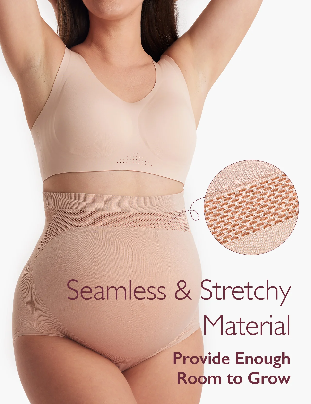 Ergonest Maternity Belly Band & High Waist Pregnancy Underwear &  Pregnancy Wedge Pillows Bundle - Image 9