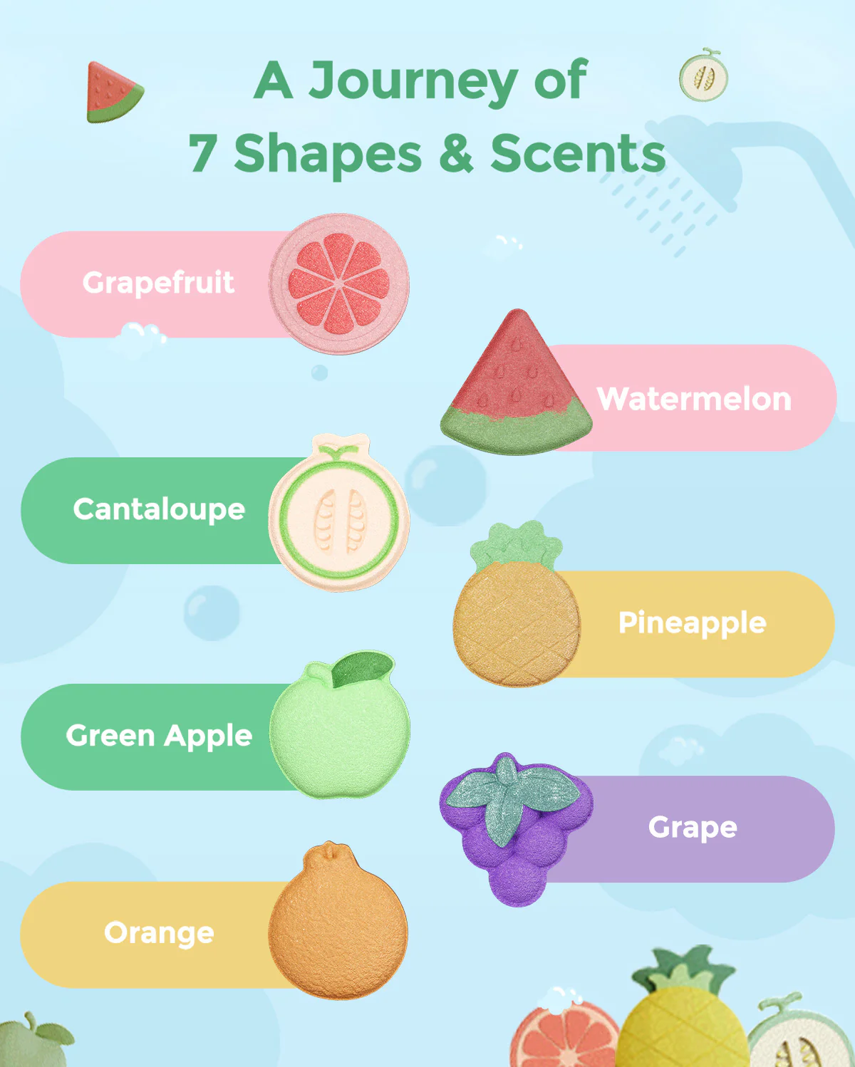 Momcozy Fruit Paradise Bath Bombs Gift Set (14 Pcs) - Image 7