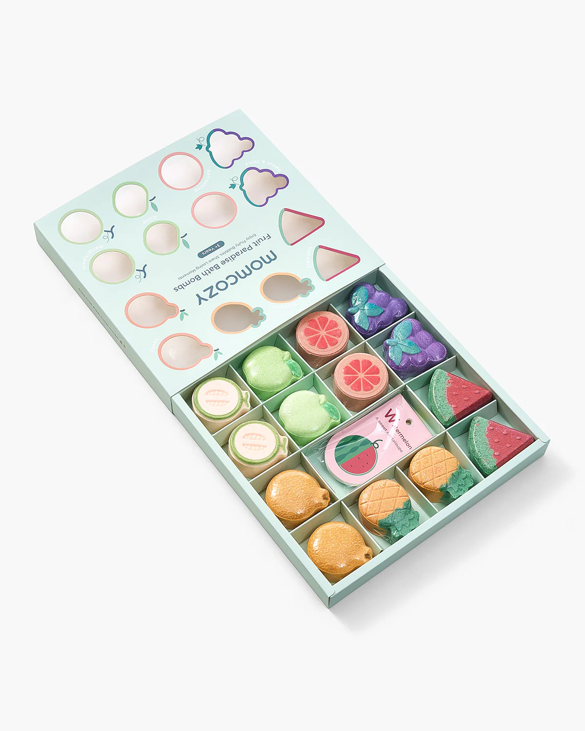 Momcozy Fruit Paradise Bath Bombs Gift Set (14 Pcs) - Image 9