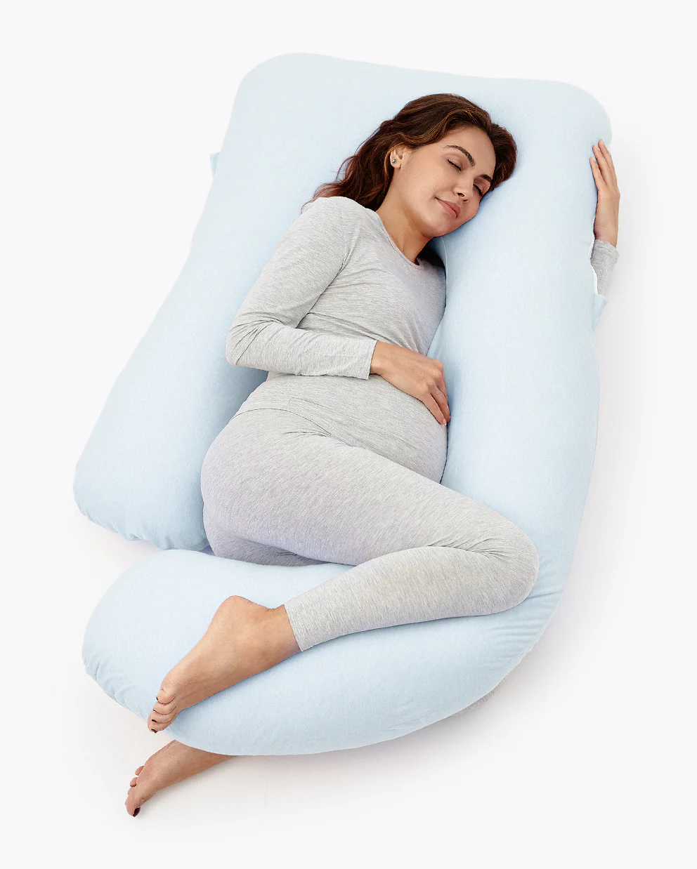 Huggable – Bawełniana Poduszka Ciążowa w Kształcie Litery U - Image 8