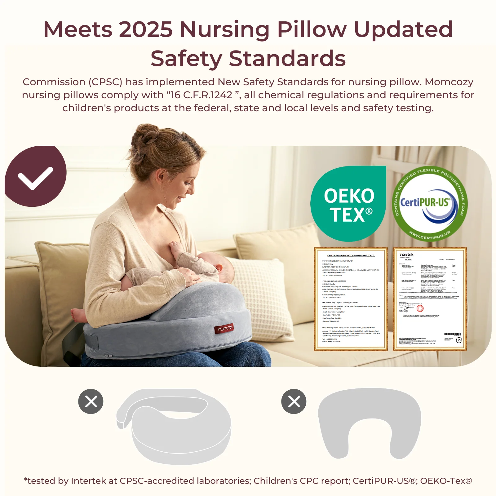 Momcozy Memory Foam Nursing Pillow - Image 10