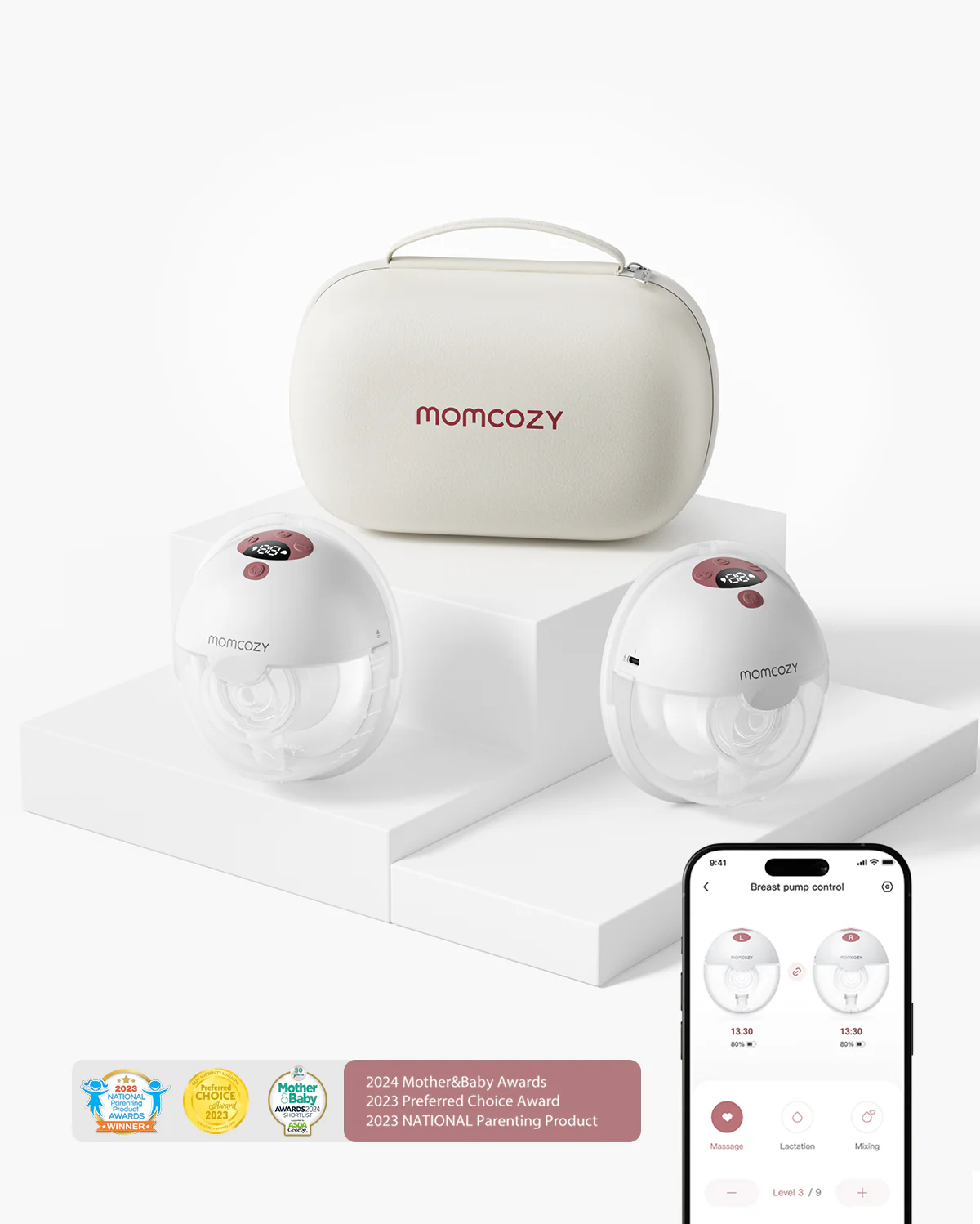 Zestaw Biustonosza i M5 Smart: Podwójny Bezprzewodowy Laktator Hands-free M5 Smart i Biustonosz do Pompowania 4 w 1 (YN12) - Image 12
