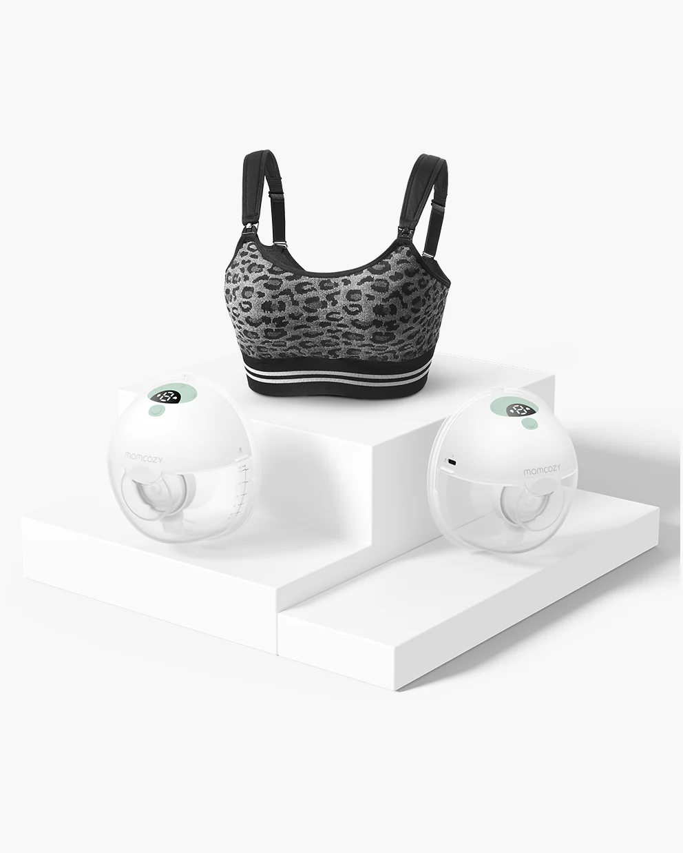 Zestaw Biustonosza i M5 Smart: Podwójny Bezprzewodowy Laktator Hands-free M5 Smart i Biustonosz do Pompowania 4 w 1 (YN12) - Image 3