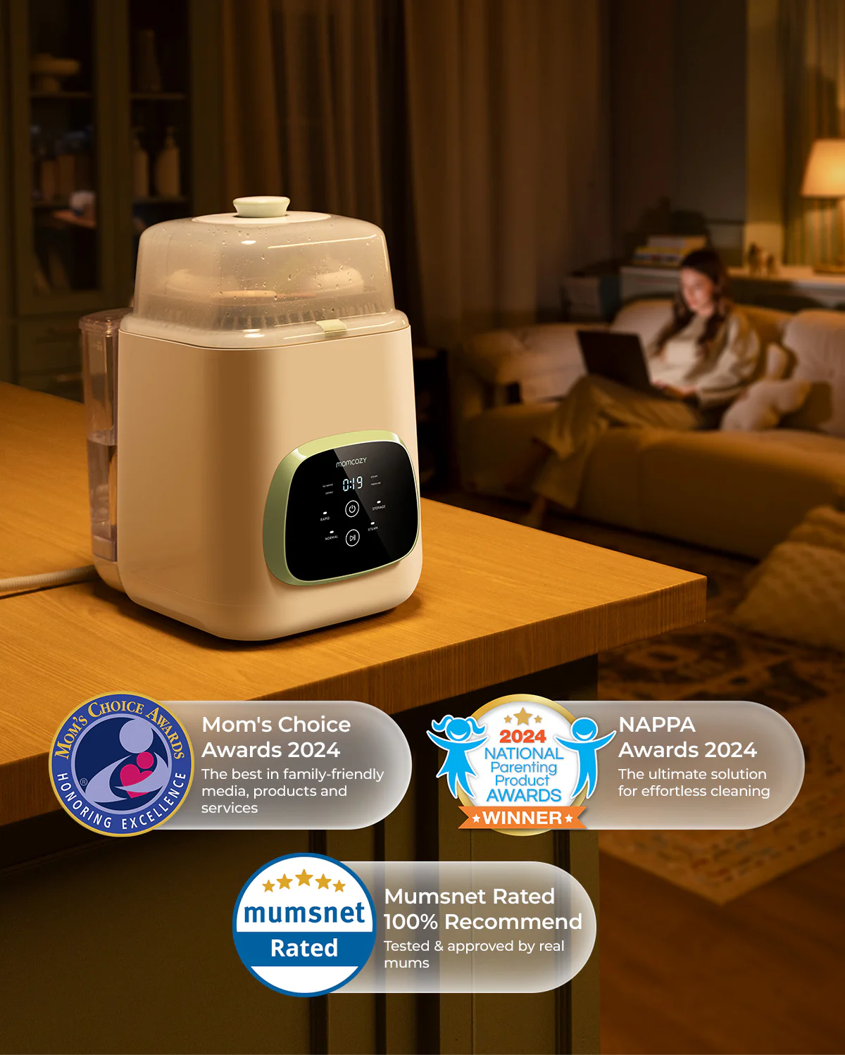 M5 Smart Wearable Breast Pump &  KleanPal Pro Baby Bottle Washer and Sterilizer Bundle - Image 11