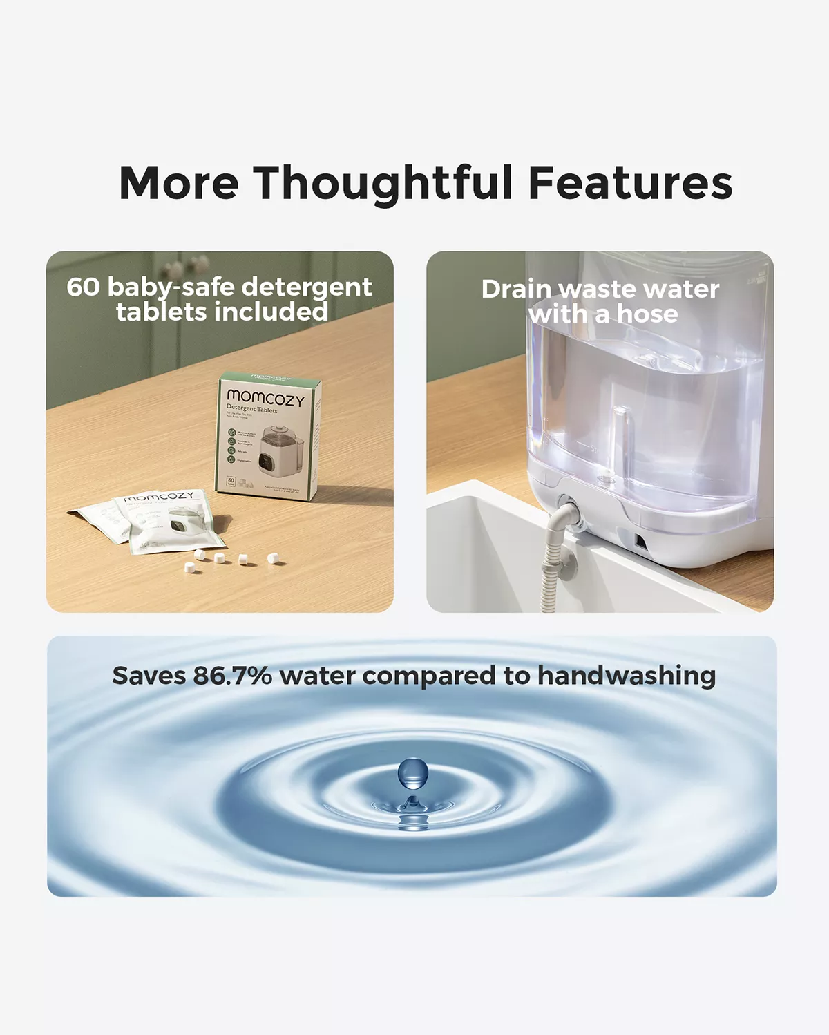 M5 Smart Wearable Breast Pump &  KleanPal Pro Baby Bottle Washer and Sterilizer Bundle - Image 17