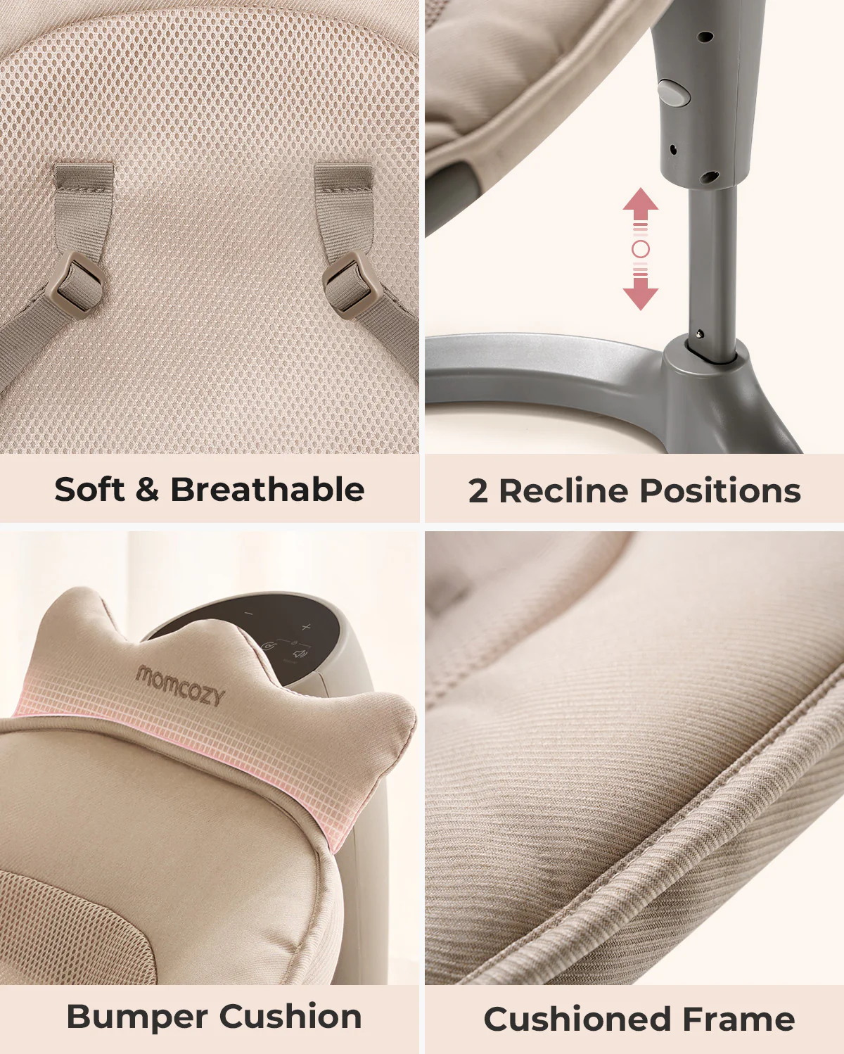 Momcozy 2-in-1 Electric Baby Swing - Image 9