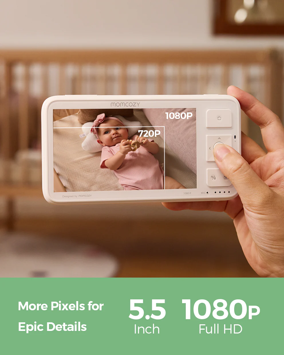 Momcozy 5,5'' Full HD Wideo Niania Elektroniczna - BM03 - Image 4