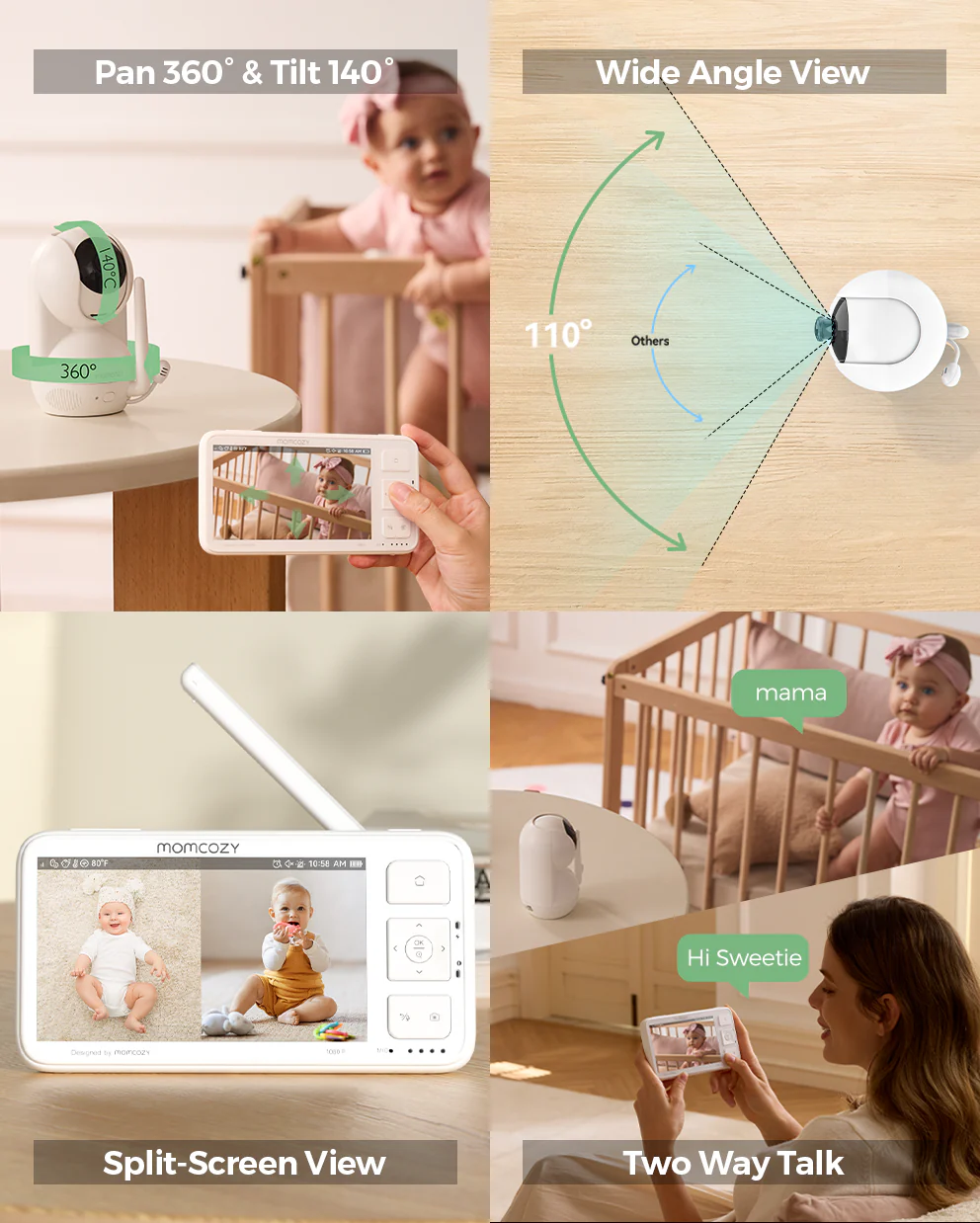 Momcozy 5,5'' Full HD Wideo Niania Elektroniczna - BM03 - Image 5