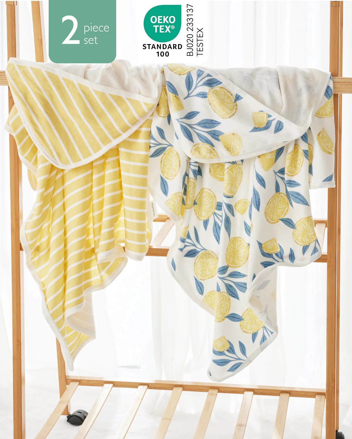 Momcozy Ręcznik z Kapturem dla Niemowląt – 2 szt. - Image 9