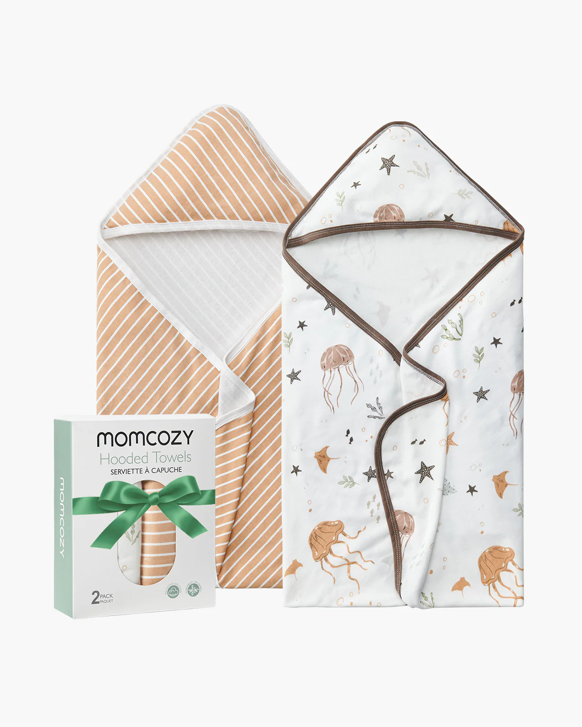 Momcozy Ręcznik z Kapturem dla Niemowląt – 2 szt. - Image 4
