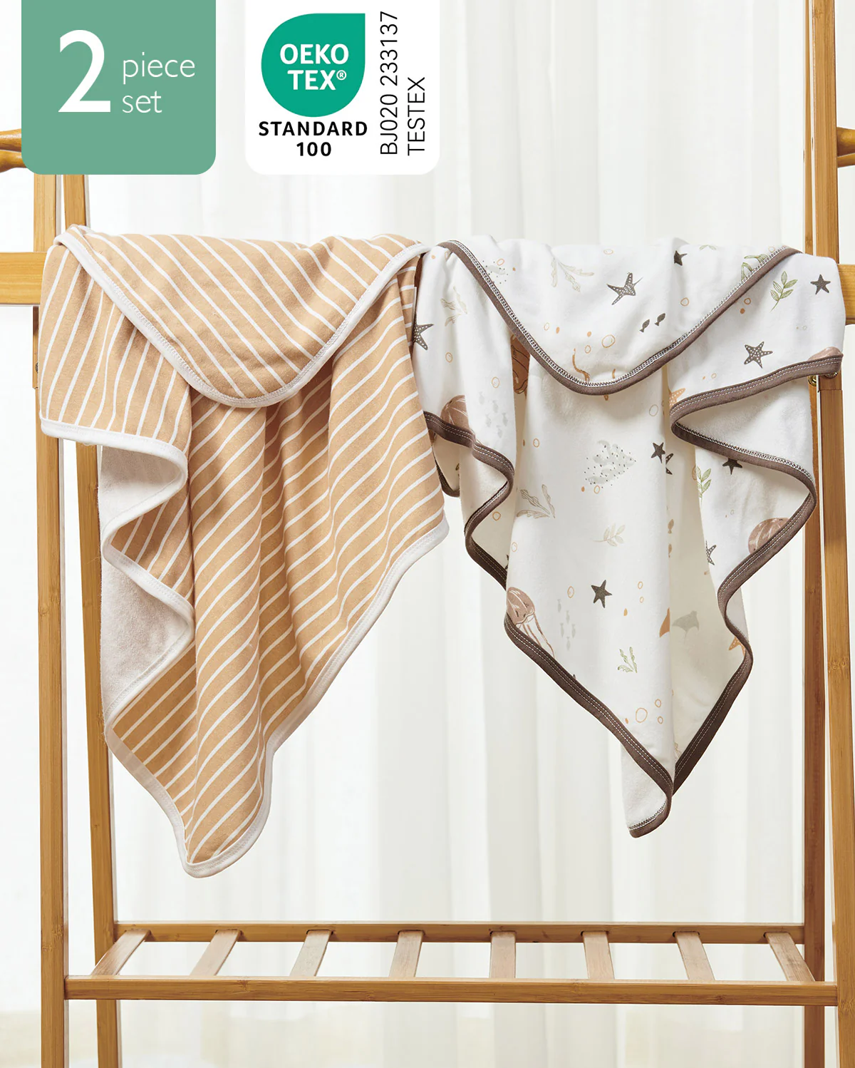 Momcozy Ręcznik z Kapturem dla Niemowląt – 2 szt. - Image 19