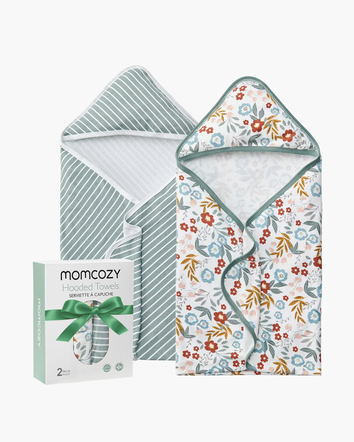 Momcozy Ręcznik z Kapturem dla Niemowląt – 2 szt. - Image 5