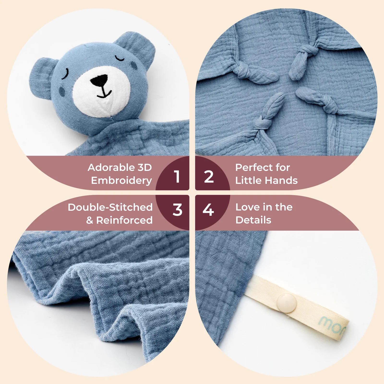Momcozy Kocyk Przytulanka dla Dziecka – Idealny Prezent dla Noworodka
 - Image 12