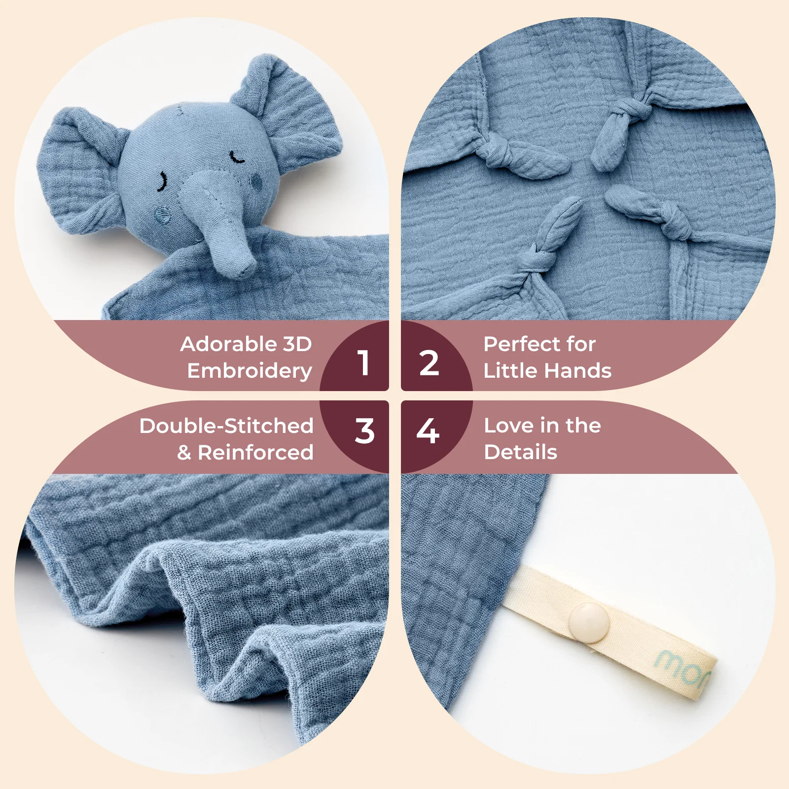 Momcozy Kocyk Przytulanka dla Dziecka – Idealny Prezent dla Noworodka
 - Image 6
