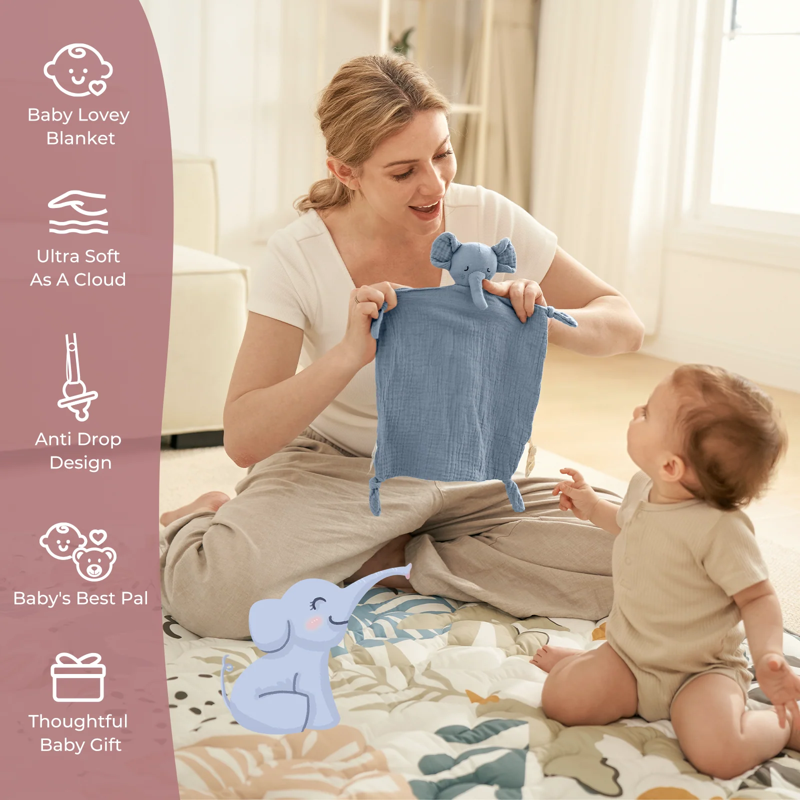 Momcozy Kocyk Przytulanka dla Dziecka – Idealny Prezent dla Noworodka
 - Image 9