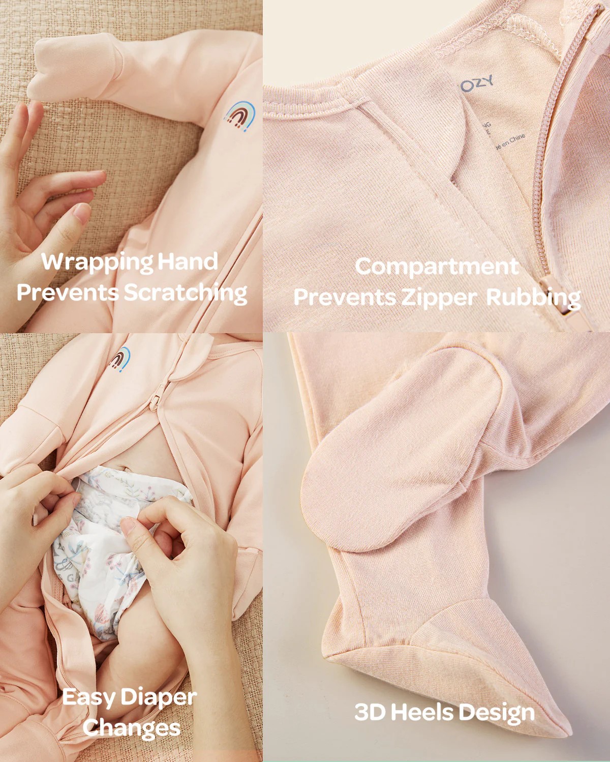 Momcozy Boy Girl Baby Pajama - Noworodkowe śpiące - Image 11