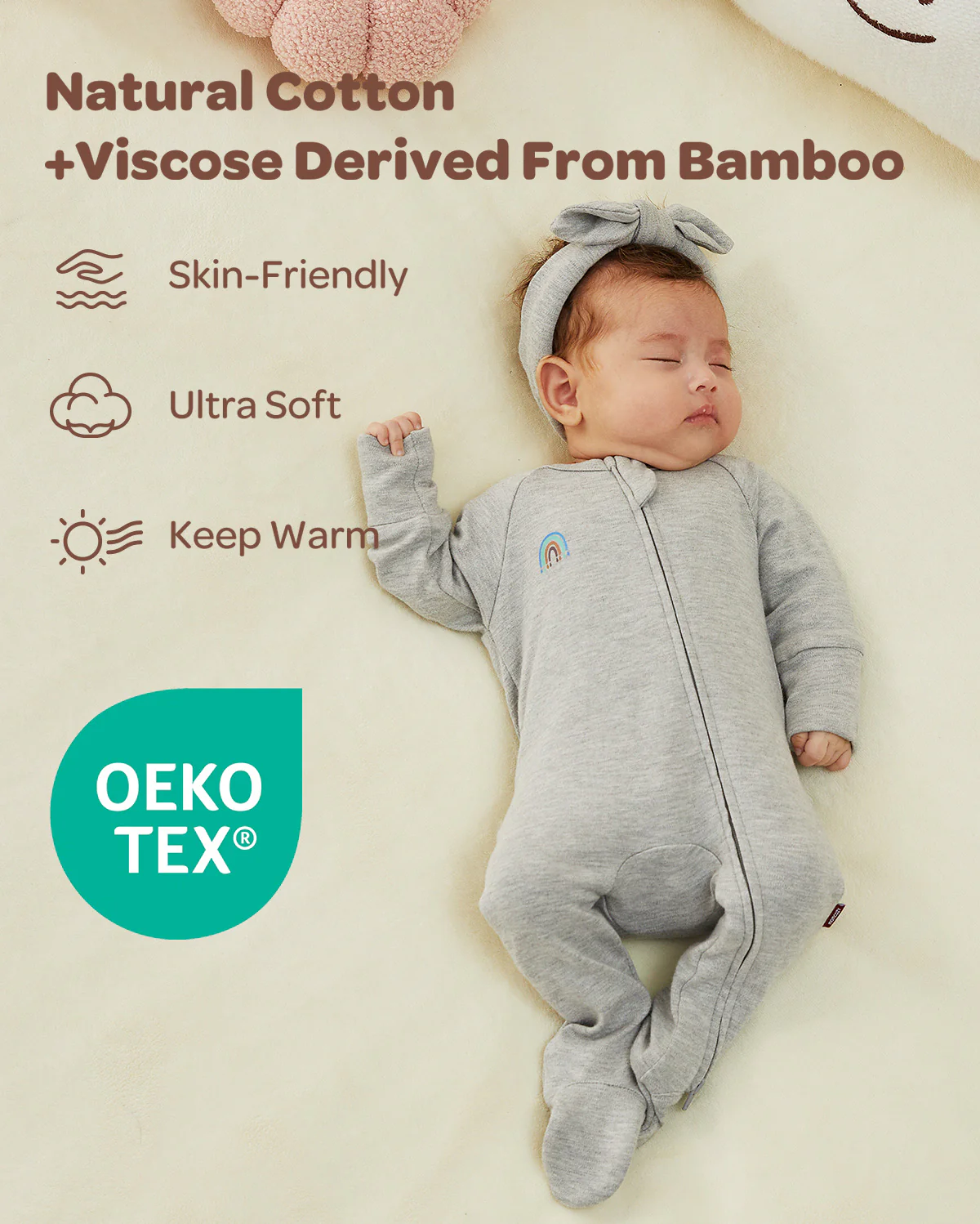 Momcozy Boy Girl Baby Pajama - Noworodkowe śpiące - Image 18