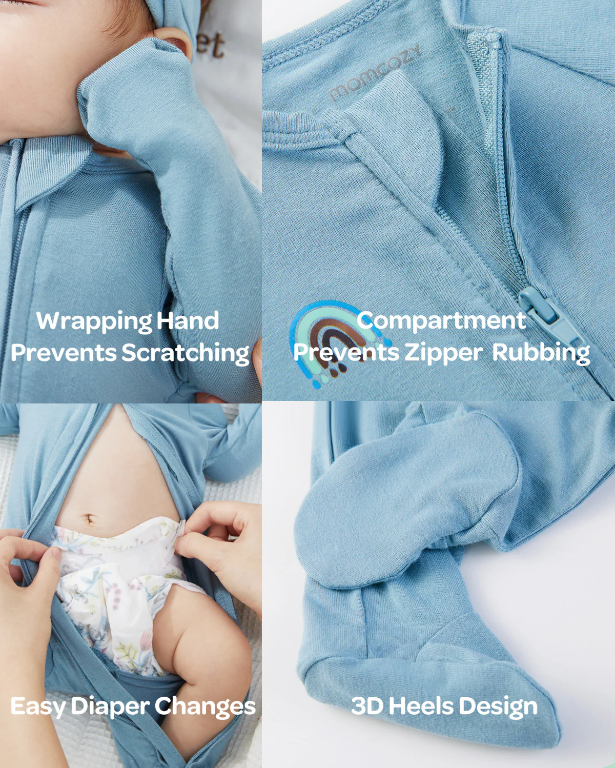 Momcozy Boy Girl Baby Pajama - Noworodkowe śpiące - Image 26
