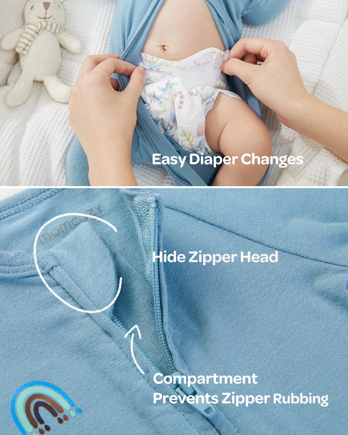 Momcozy Boy Girl Baby Pajama - Noworodkowe śpiące - Image 28