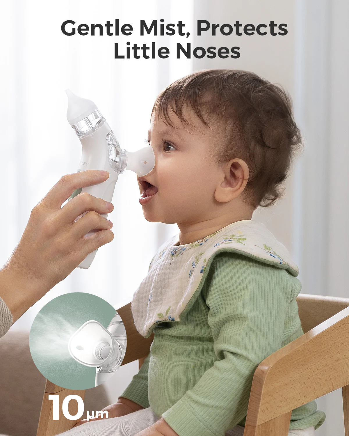 Momcozy BreezyClear™ 2 w 1 Elektryczny Aspirator do Nosa ze Sprayem i Odsysaniem - Image 3