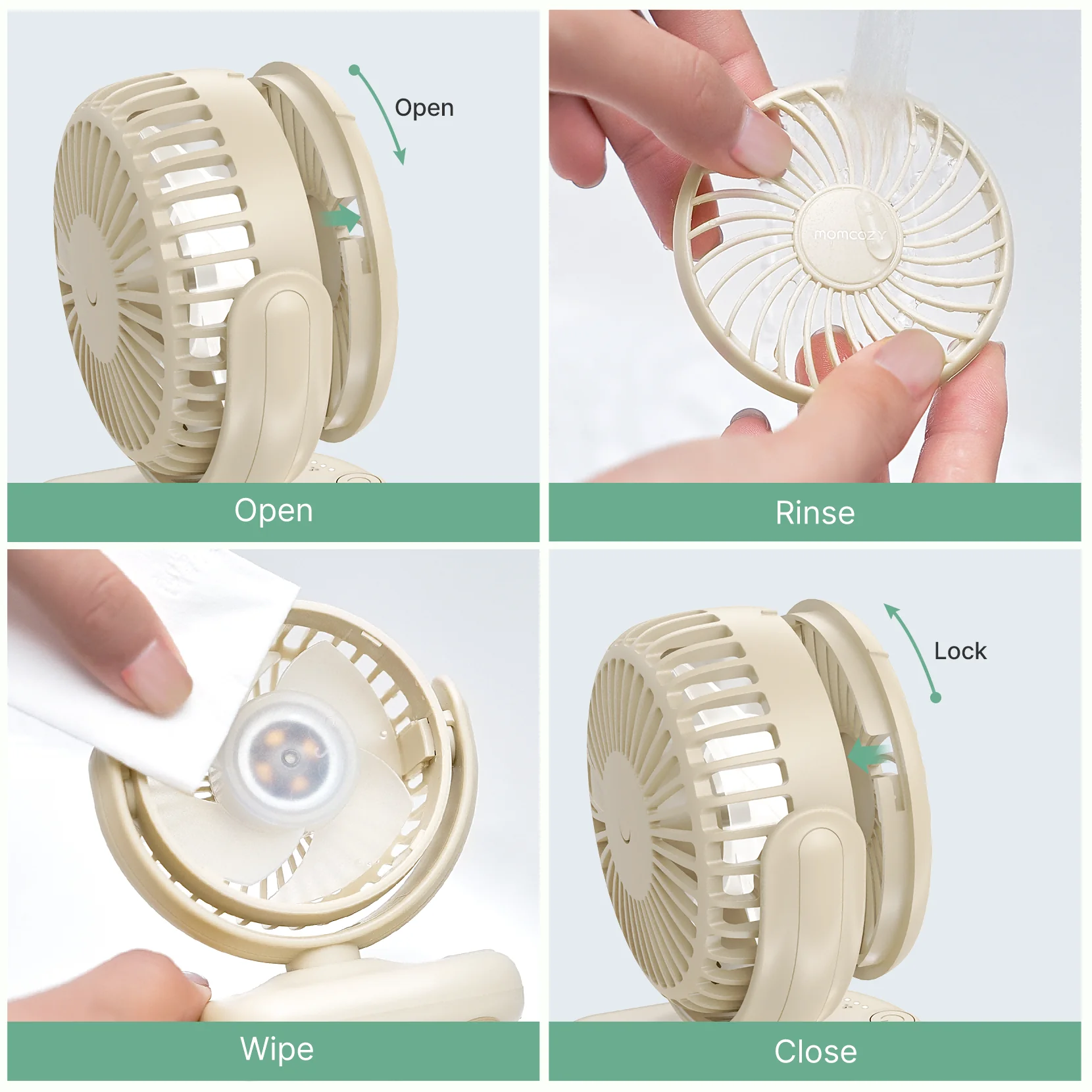 Momcozy Clip-On 4-Speed Stroller Fan - Image 12