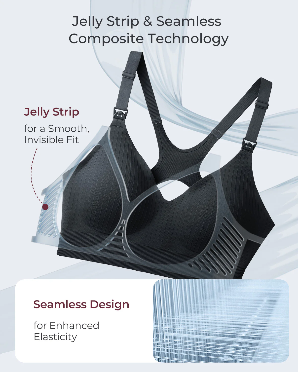 Momcozy CoolFit Biustonosz Sportowy do Karmienia – Racerback - Image 12