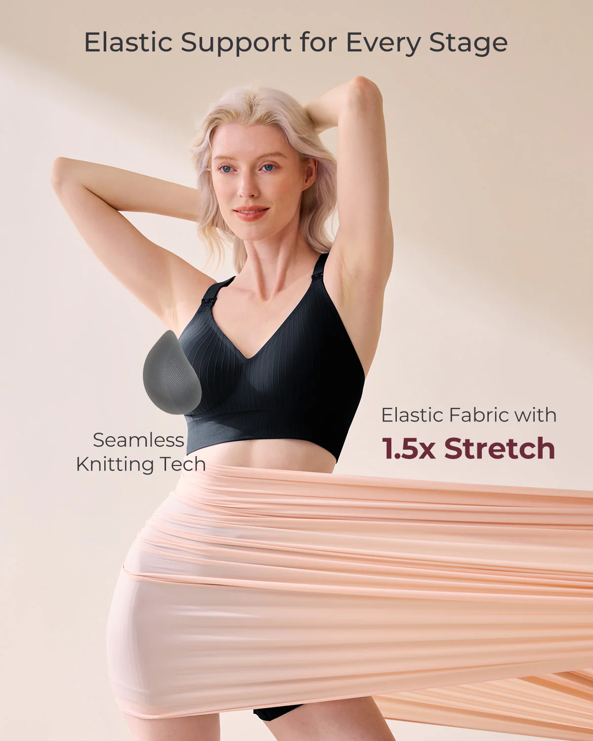 Momcozy CoolFit Biustonosz Sportowy do Karmienia – Racerback - Image 13