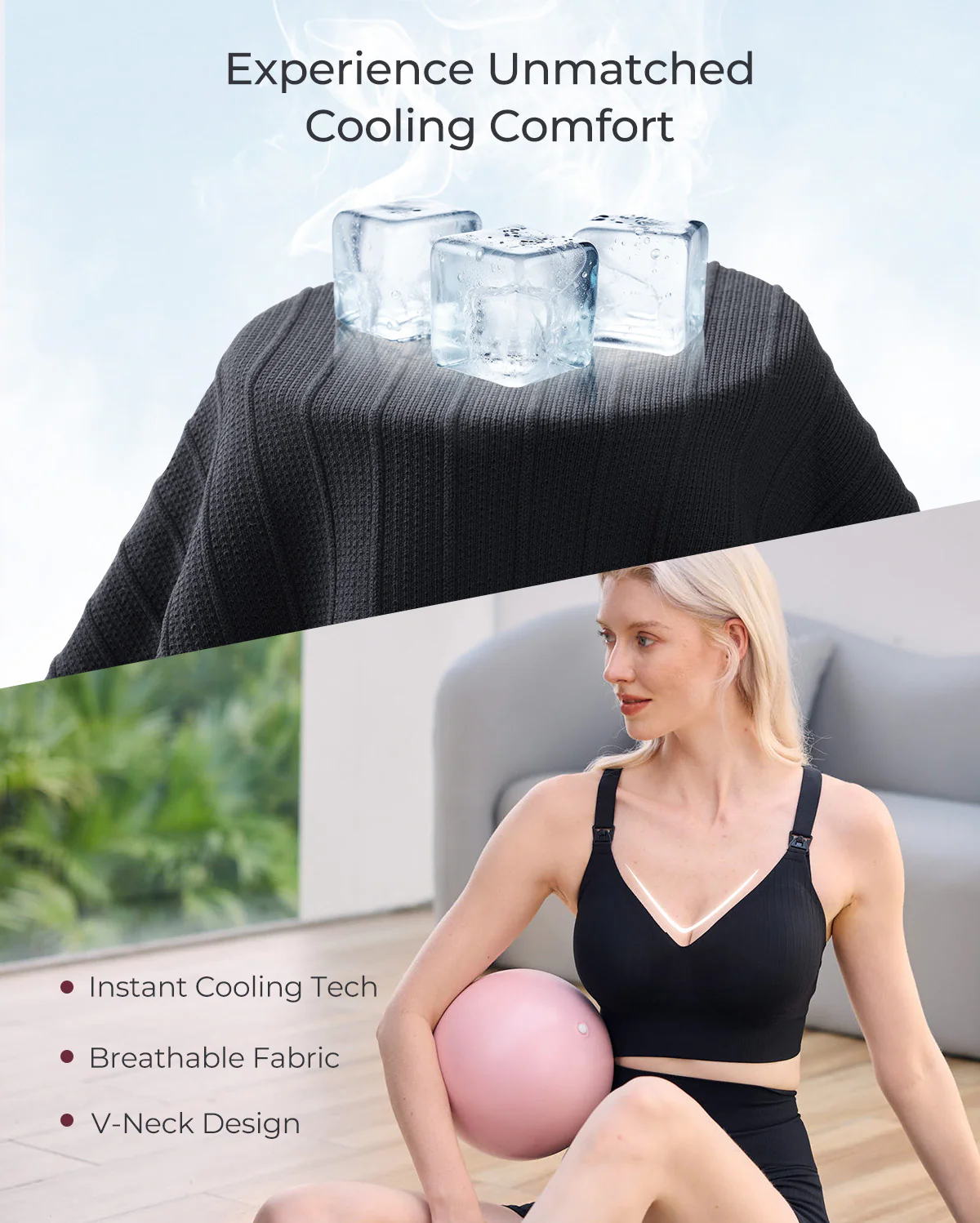 Momcozy CoolFit Biustonosz Sportowy do Karmienia – Racerback - Image 16