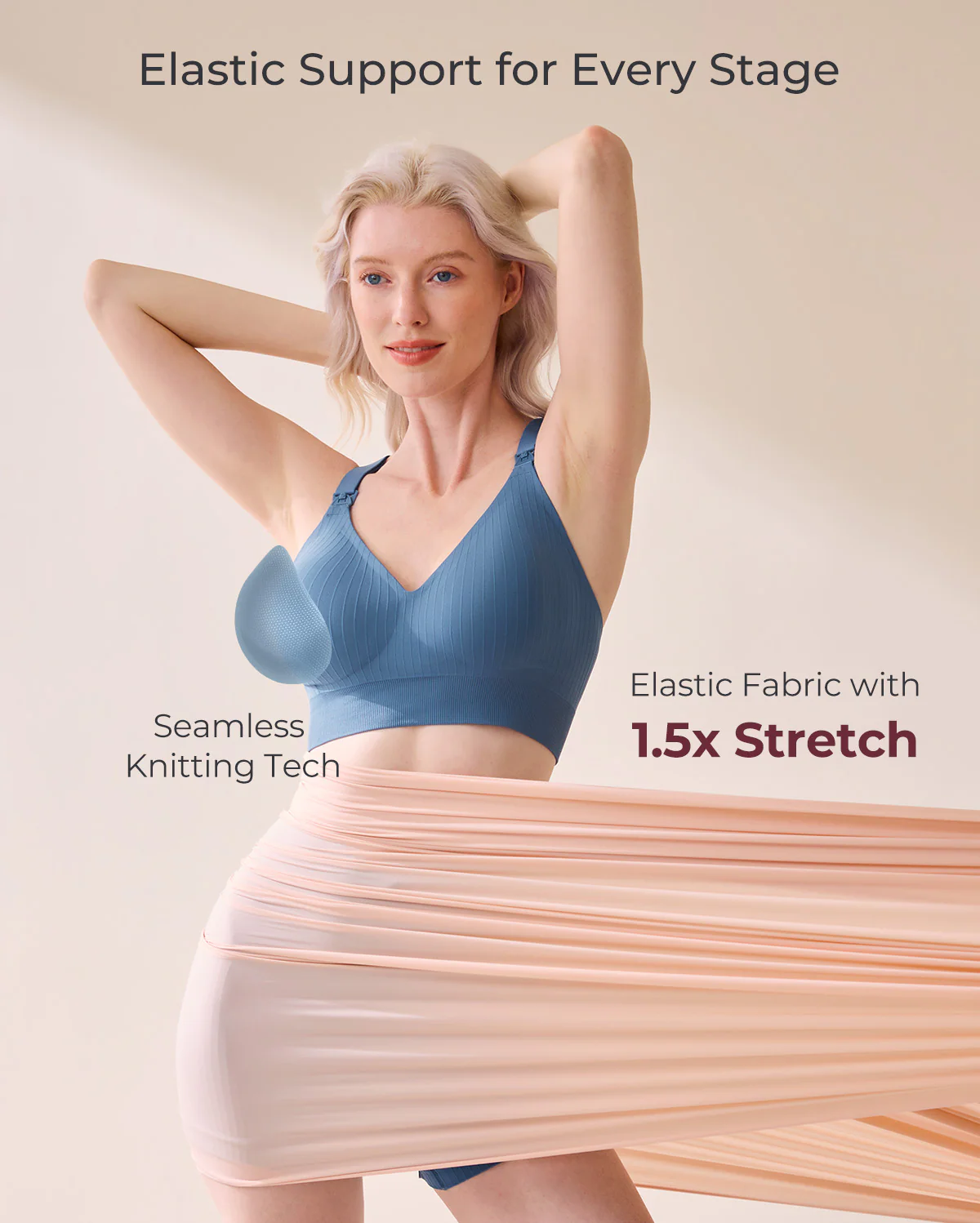 Momcozy CoolFit Biustonosz Sportowy do Karmienia – Racerback - Image 23