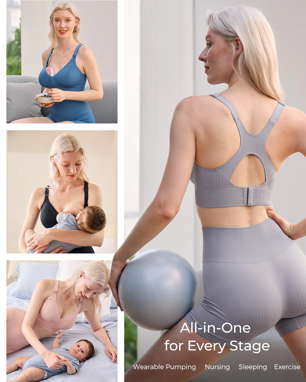 Momcozy CoolFit Biustonosz Sportowy do Karmienia – Racerback - Image 26