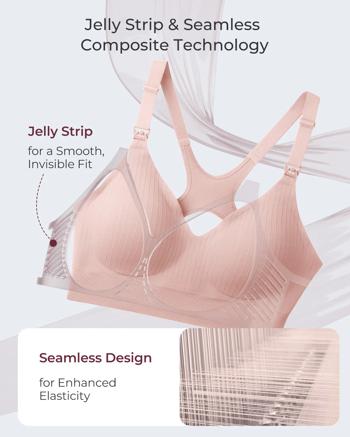 Momcozy CoolFit Biustonosz Sportowy do Karmienia – Racerback - Image 4
