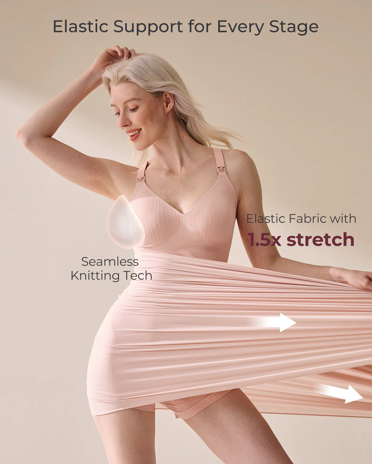 Momcozy CoolFit Biustonosz Sportowy do Karmienia – Racerback - Image 6