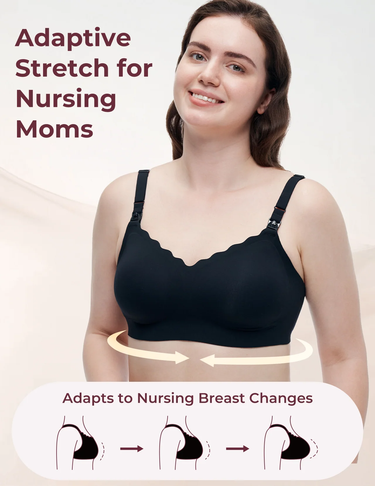 Momcozy Hands-Free Chłodzący Biustonosz do Karmienia i Odciągania Pokarmu - Image 12