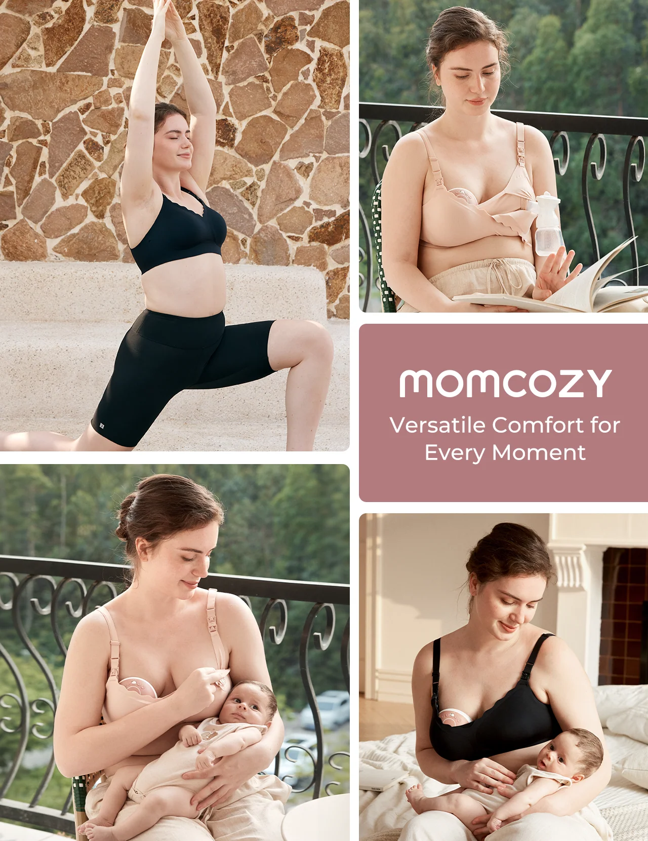 Momcozy Hands-Free Chłodzący Biustonosz do Karmienia i Odciągania Pokarmu - Image 16