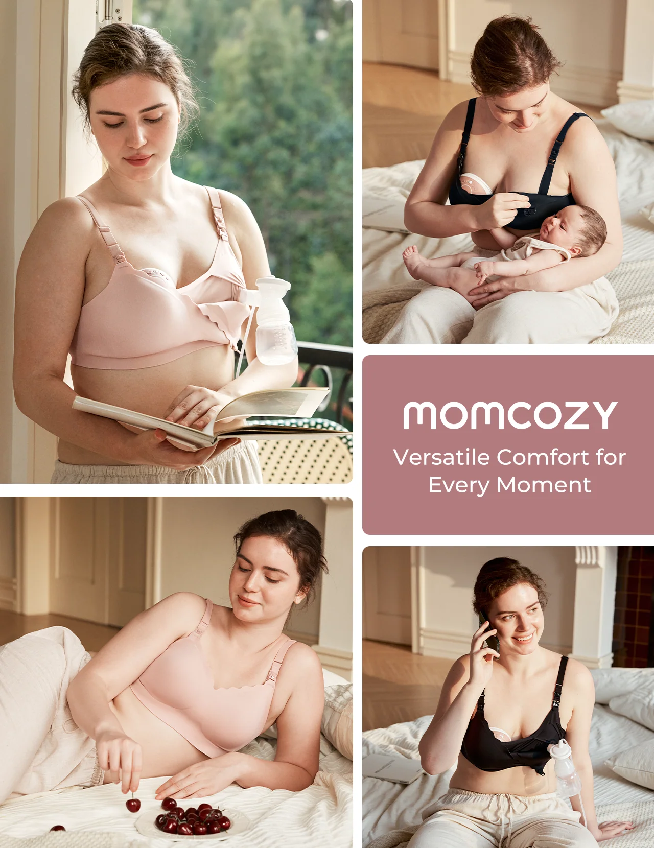 Momcozy Hands-Free Chłodzący Biustonosz do Karmienia i Odciągania Pokarmu - Image 9