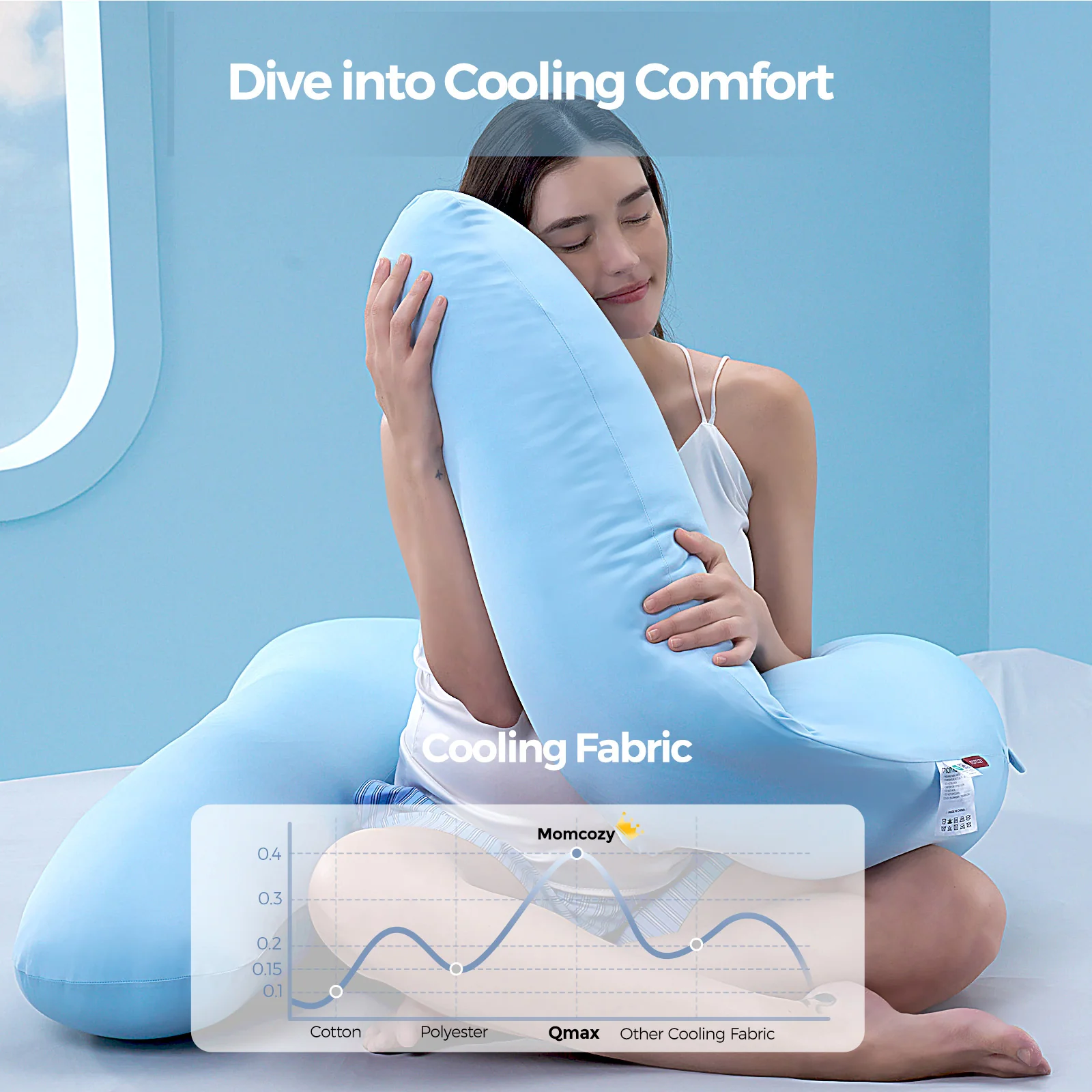 Momcozy Poduszka Ciążowa Cooling Comfort - Image 3